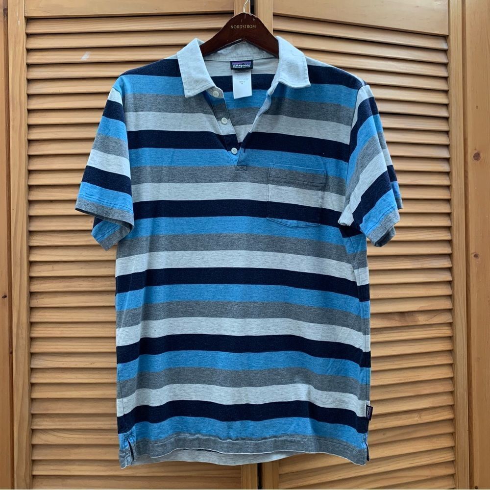 Patagonia Striped Polo size Medium